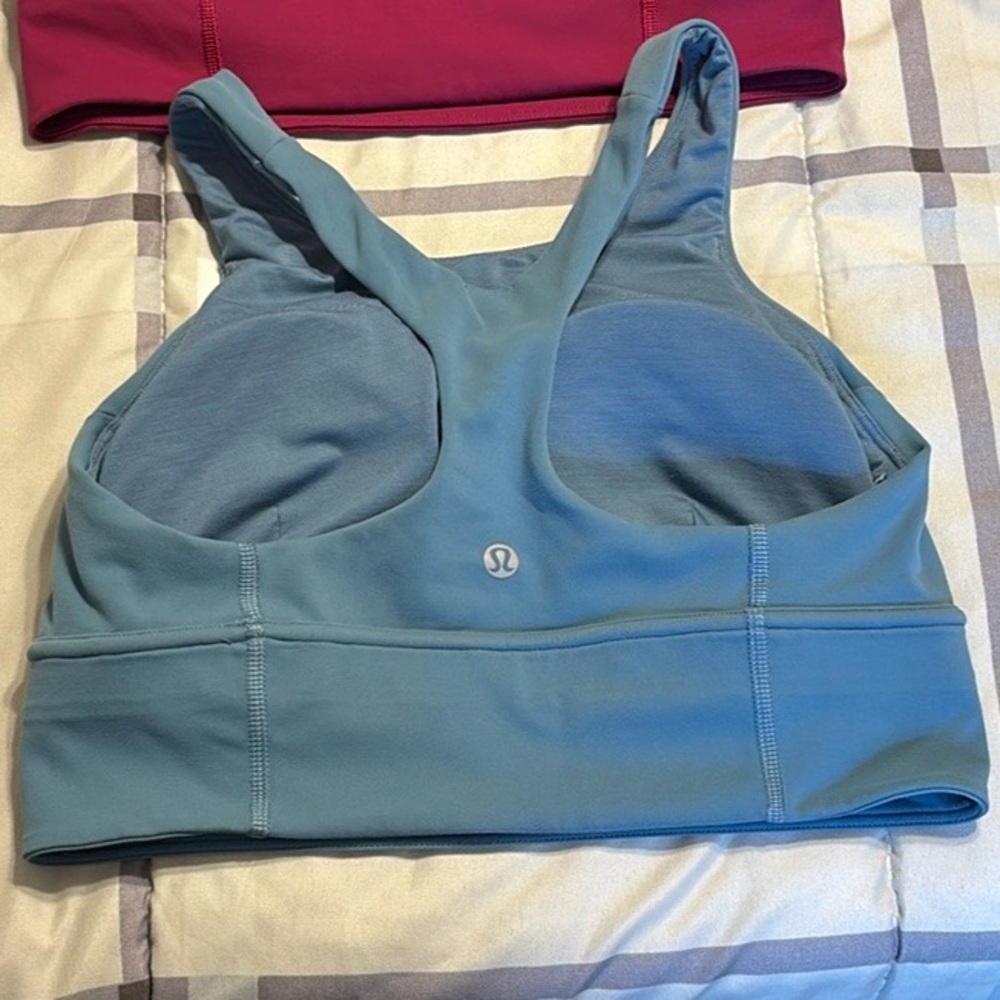 Lululemon blue sports bra size medium